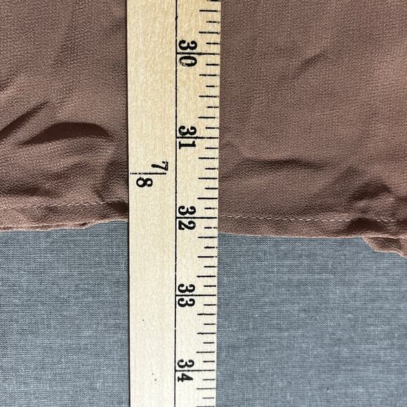 Entro Tunic Top Womens Size Small Brown White Lace Embroidered Boho Festival NEW - Picture 8 of 9